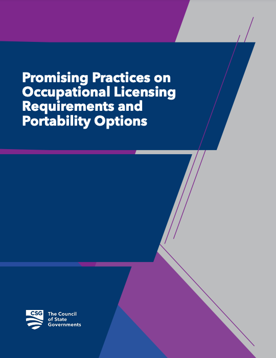 Promising Practices on Occupational Licensing Requirements and Portability Options